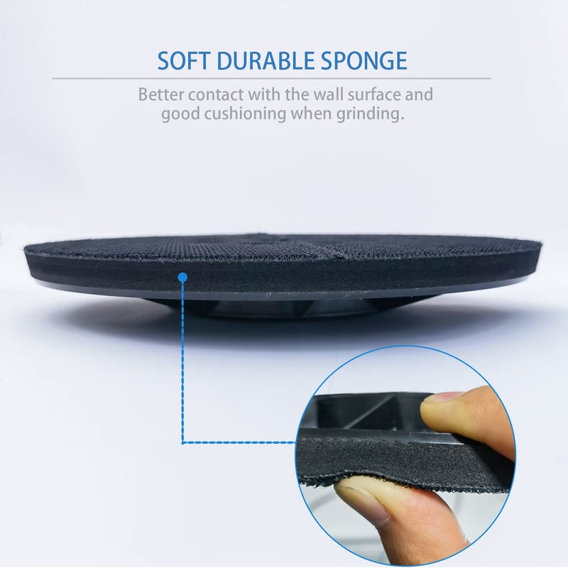 HDongany 9 Inch 8 Hole Drywall Sanding Pad for Drywall Sander, Replacement Backing Pad Used with Hook and Loop Grinding Polishing Sanding Disc - Image 4